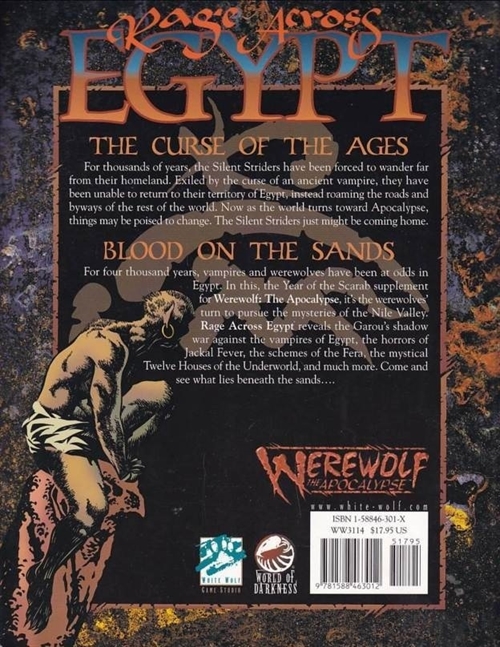 Werewolf the Apocalypse Revised - Rage Across Egypt (B Grade) (Genbrug)